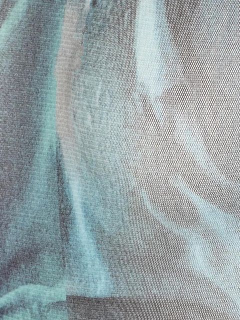 Jean Paul Gaultier mesh water-print bodysuit - Blue