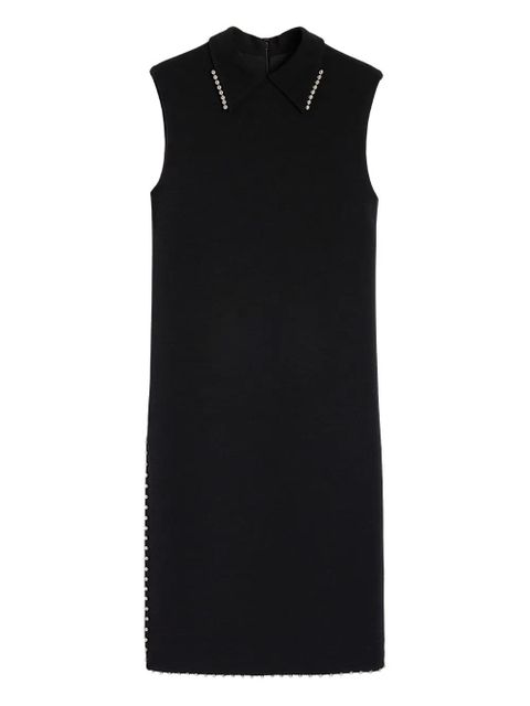 Jil Sander Peter Pan-collar studded dress - Black - zdjęcie produktu nr 1