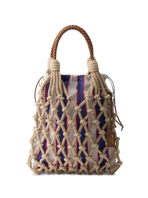 Prada medium Noué cotton tote bag - Neutrals - zdjęcie produktu nr 1