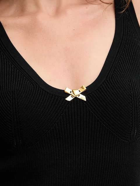 Elisabetta Franchi sukienka kolor czarny mini dopasowana AM62S51E3