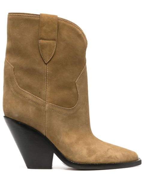 ISABEL MARANT Leyane high cowboy boots - Brown - zdjęcie produktu nr 1