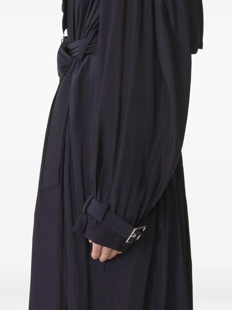 Lanvin pleated belted trench coat - Black