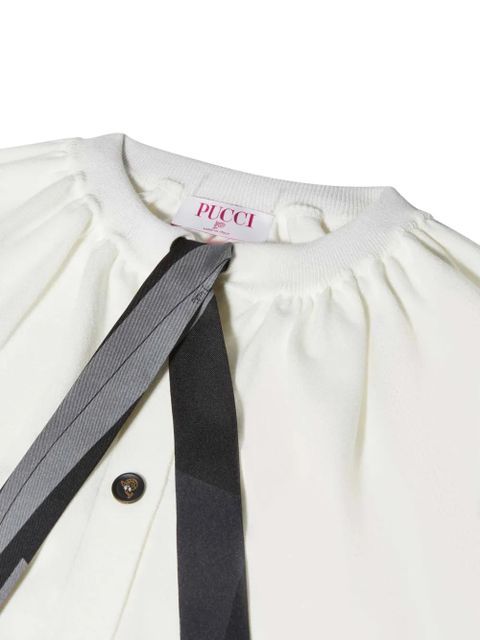 PUCCI ribbon-detailed cardigan - White - zdjęcie produktu nr 2