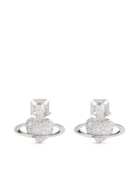 Vivienne Westwood Valentine's Agnatha orb-embellished earrings - Silver - zdjęcie produktu nr 1