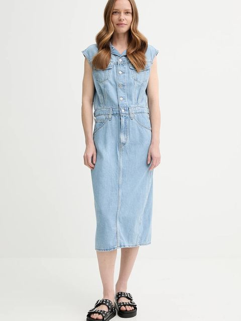 Levi's sukienka jeansowa ICONIC SLEEVELESS DRESS - zdjęcie produktu nr 2