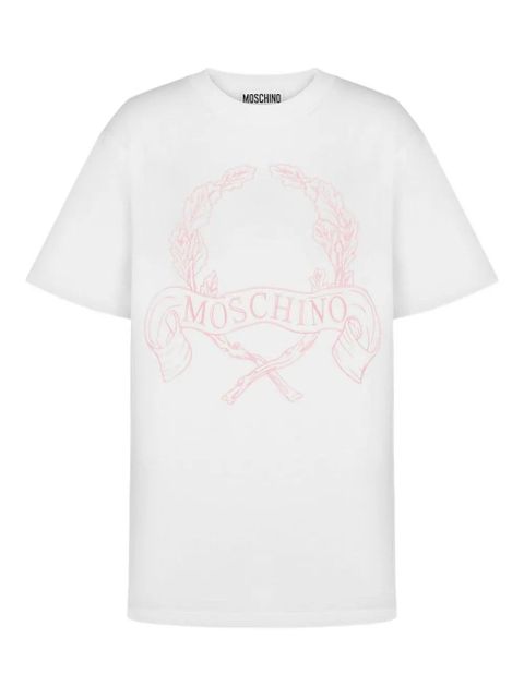 Moschino logo-embroidered T-shirt - White - zdjęcie produktu nr 1