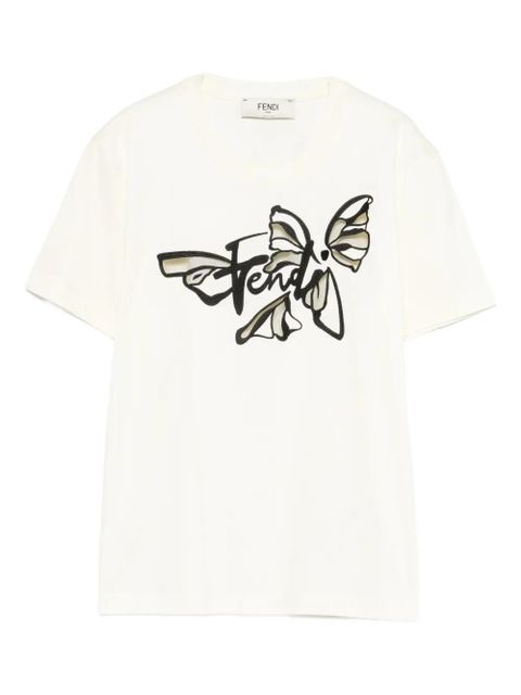 FENDI graphic short-sleeve T-shirt - Neutrals - zdjęcie produktu nr 1
