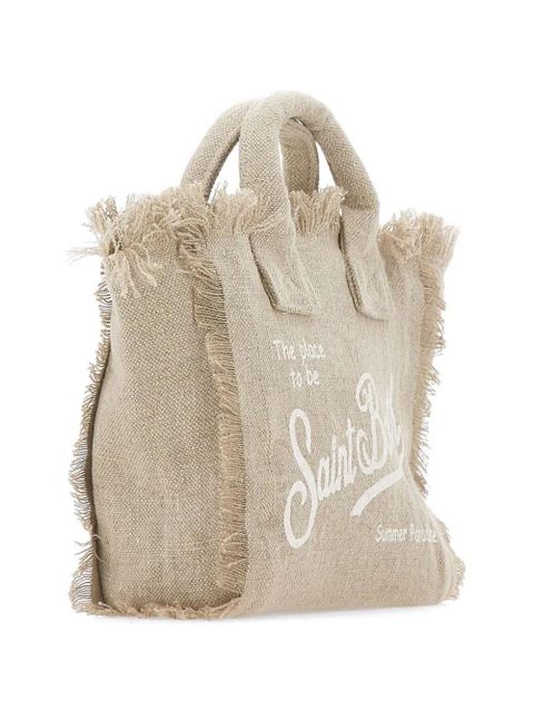 MC2 Saint Barth mini Vanity fringe-trim tote bag - Neutrals - zdjęcie produktu nr 2
