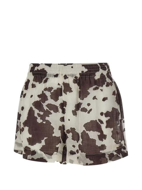 MC2 Saint Barth Meave animal-print shorts - Neutrals - zdjęcie produktu nr 1