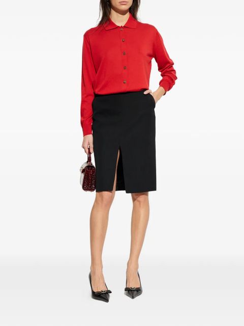 Versace buttoned collar cardigan - Red - zdjęcie produktu nr 2