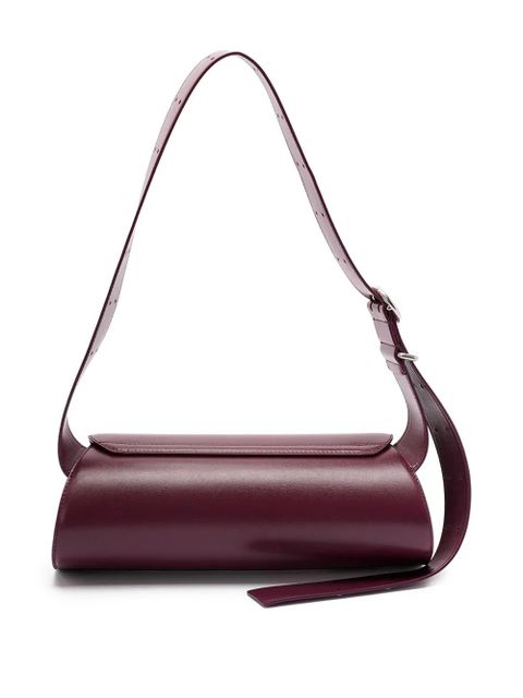 Jil Sander leather shoulder bag - Purple