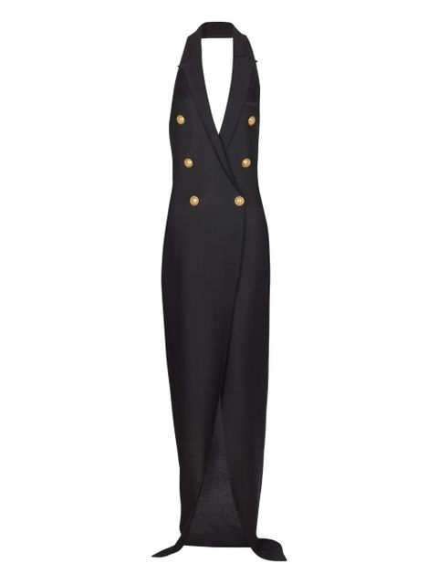 Balmain halterneck maxi dress - Black - zdjęcie produktu nr 1