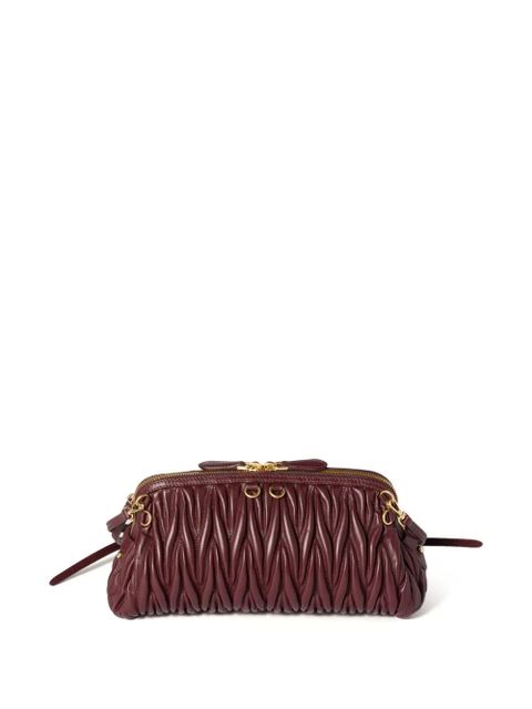 Miu Miu matelassé leather clutch bag - Red - zdjęcie produktu nr 2