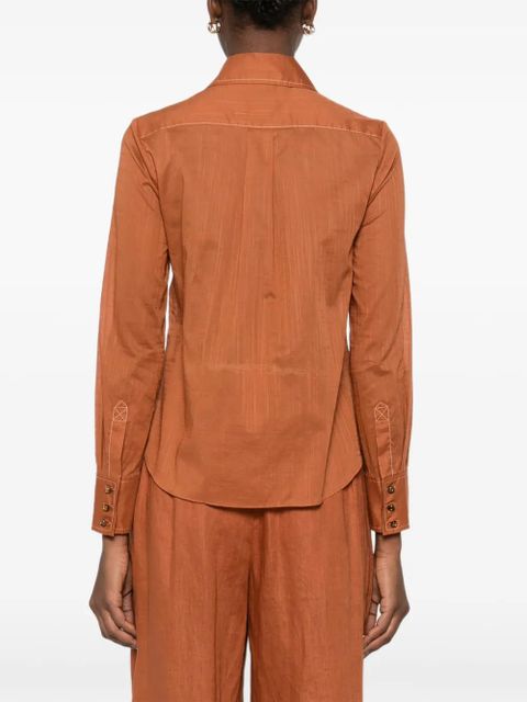 ZIMMERMANN chest-pocket shirt - Brown