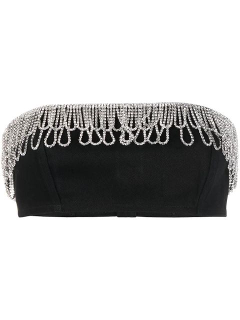 ROTATE BIRGER CHRISTENSEN crystal-embellished bandeau top - Black - zdjęcie produktu nr 1
