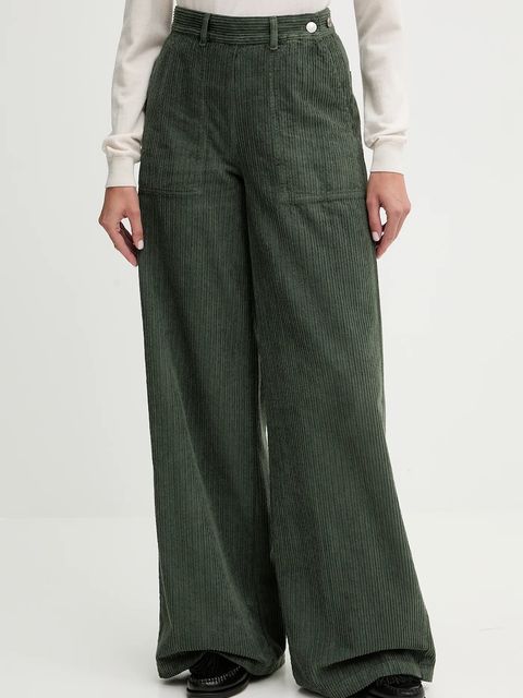 MAX&Co. spodnie bawełniane damskie szerokie high waist 2526136014200 - zdjęcie produktu nr 1