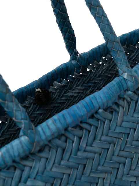 DRAGON DIFFUSION Triple Jump interwoven-design tote bag - Blue