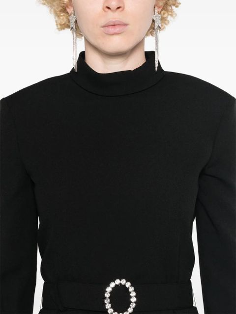 Saint Laurent silk mini dress - Black