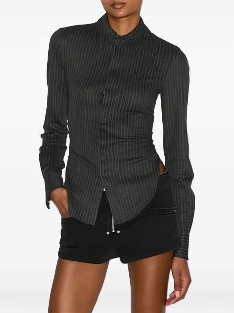 ISABEL MARANT Romea pinstripe shirt - Grey