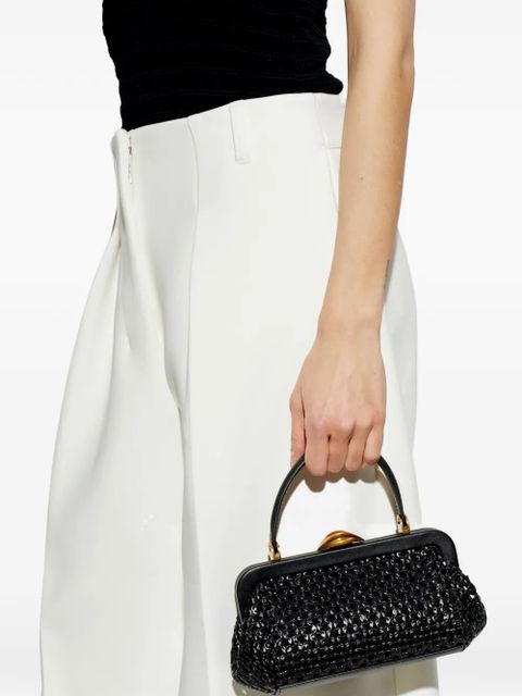 Cult Gaia mini Zuma woven tote bag - Black - zdjęcie produktu nr 2