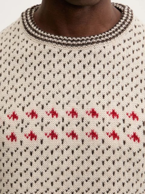 Mammut sweter wełniany Mammut x Cabourn Direttissima kolor beżowy ciepły 1014.07060