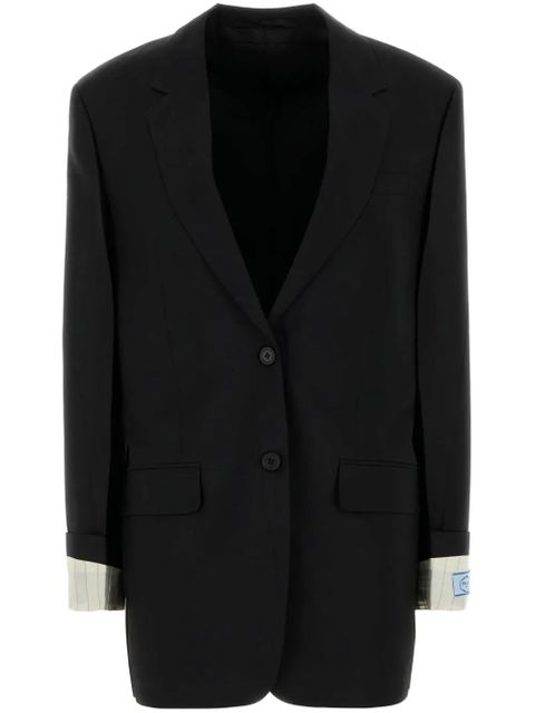 Prada single-breasted blazer - Black - zdjęcie produktu nr 1
