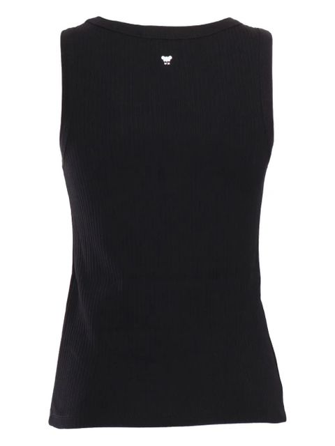 Weekend Max Mara ribbed cotton tank top - Black - zdjęcie produktu nr 2