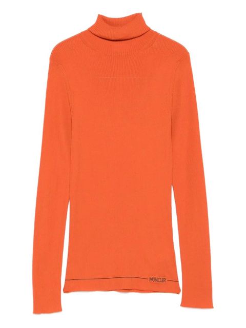 Moncler ribbed turtleneck sweater - Orange - zdjęcie produktu nr 2