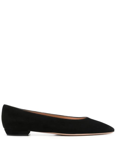 Gianvito Rossi nubuck ballet flats - Black - zdjęcie produktu nr 1