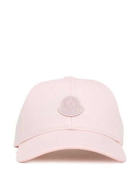 Moncler logo-appliqué baseball cap - Pink - zdjęcie produktu nr 1