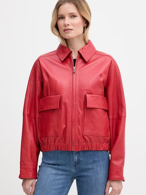 Trussardi krótka kurtka damska skórzana - zdjęcie produktu nr 1