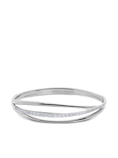 Monica Vinader diamond wrap bangle bracelet - Silver - zdjęcie produktu nr 1