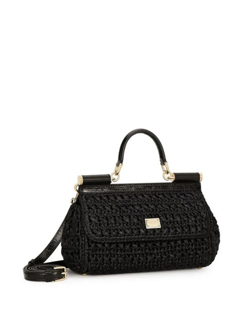 Dolce & Gabbana Sicily interwoven mini bag - Black