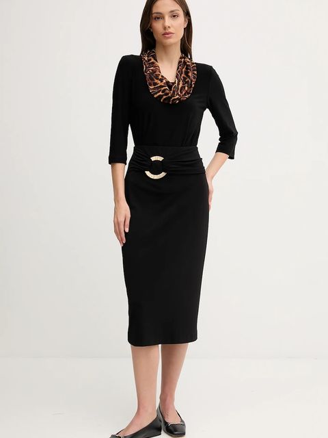 Joseph Ribkoff spódnica kolor czarny midi ołówkowa 253134 - zdjęcie produktu nr 2