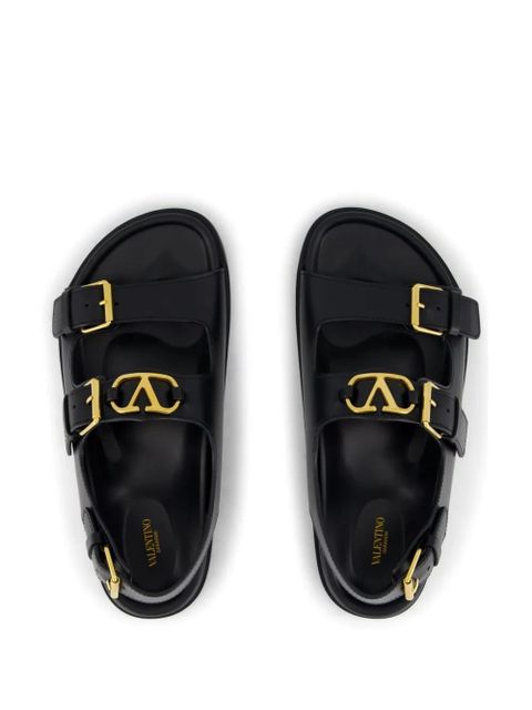 Valentino Garavani VLogo Signature buckle-detail sandals - Black