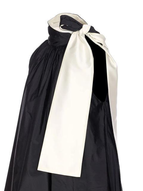 Max Mara bow-detail halterneck dress - Black