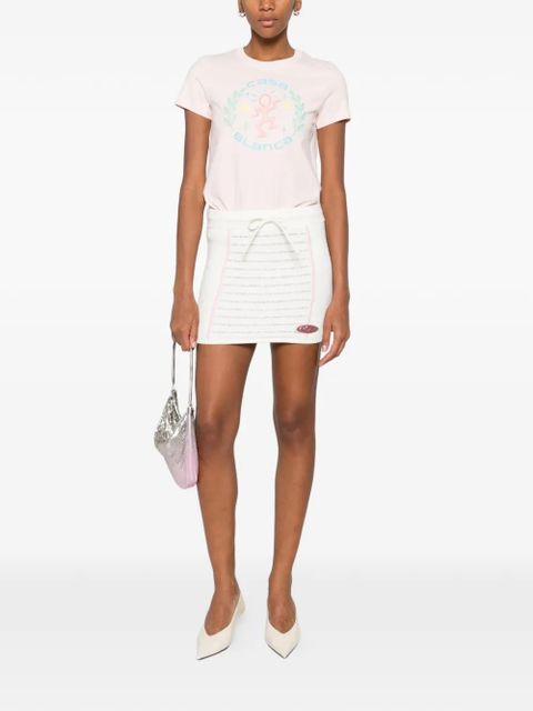 Casablanca graphic cotton T-shirt - Pink - zdjęcie produktu nr 2