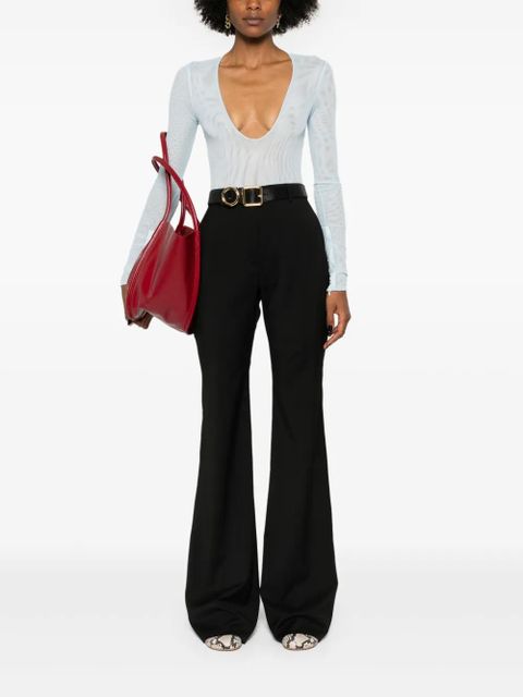 Sportmax Hangar bootcut tailored trousers - Black