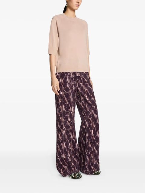 DRIES VAN NOTEN raglan-sleeve sweater - Neutrals