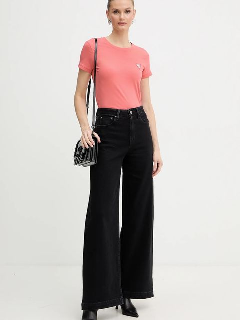 Guess t-shirt damski kolor pomarańczowy W2YI44 J1314