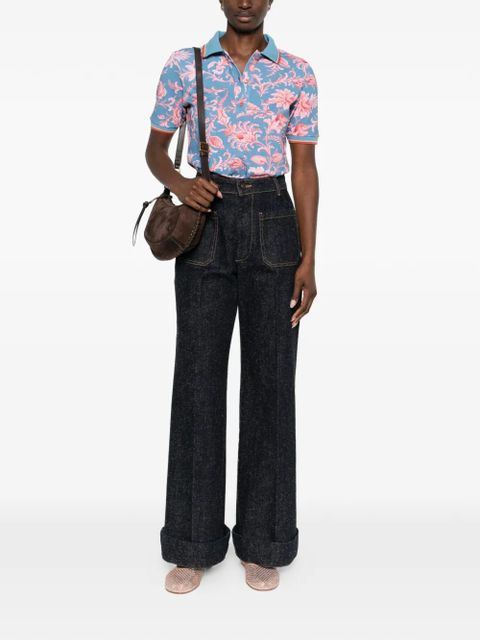 ETRO floral polo shirt - Blue - zdjęcie produktu nr 2