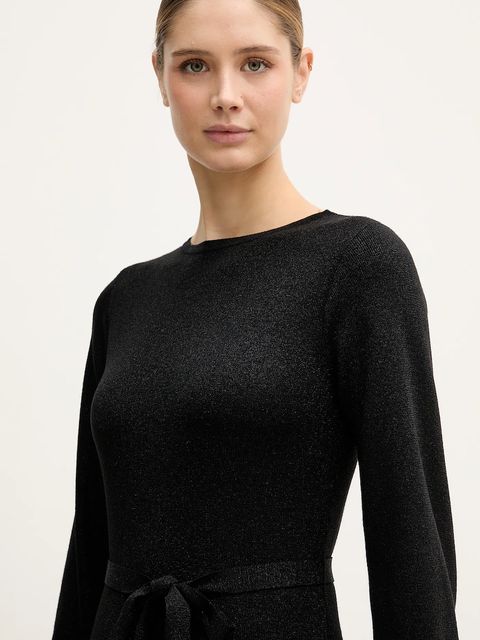 United Colors of Benetton sweter damski kolor czarny lekki 1EZSD10EY