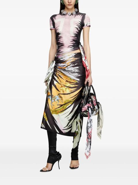 Diesel O-Pary midi skirt - Blue - zdjęcie produktu nr 2