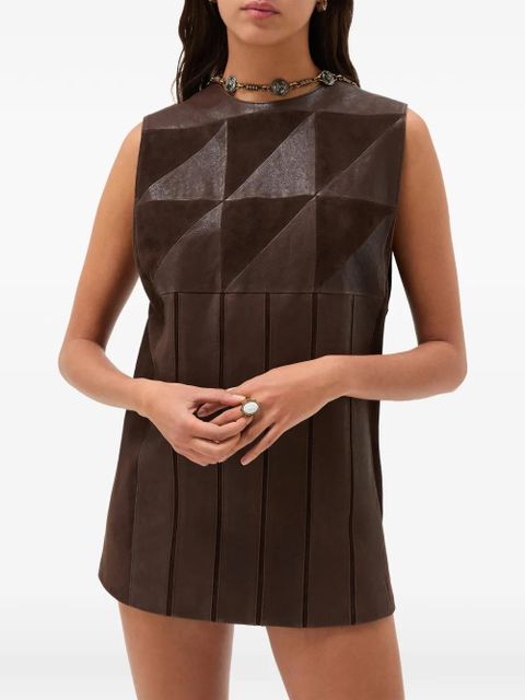 Versace panelled sleeveless mini dress - Brown - zdjęcie produktu nr 2