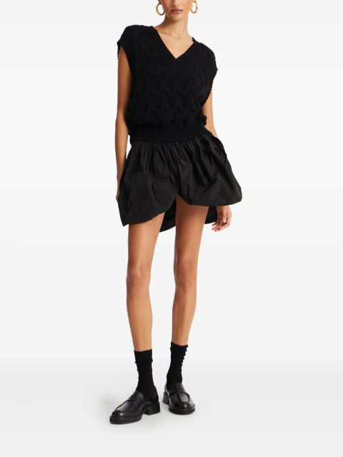 ROTATE BIRGER CHRISTENSEN balloon mini skirt - Black - zdjęcie produktu nr 2
