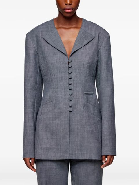 GANNI button-down jacket - Grey