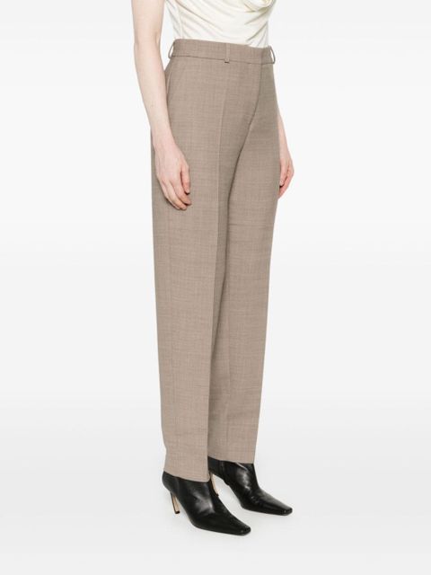 TOTEME mélange-effect trousers - Brown