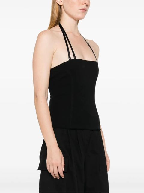 The Attico panelled tank top - Black