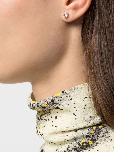 Swarovski Stilla stud earrings - White - zdjęcie produktu nr 2