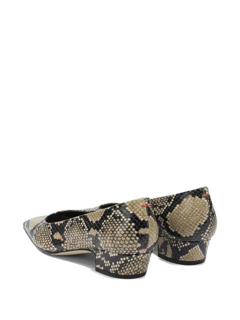 Aeyde snake print heeled pumps - Neutrals